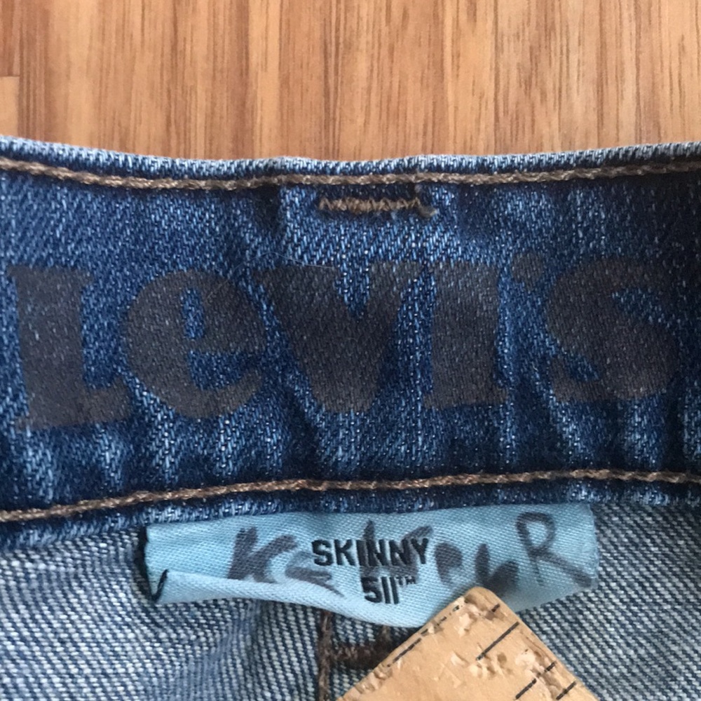 Levis Jean Shorts frayed skinny size 34 - Picture 5 of 7